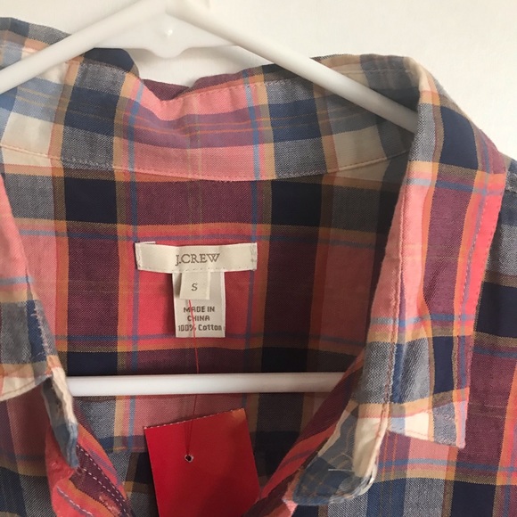 J. Crew Plaid Button Down Shirt - Size S - Picture 3 of 9